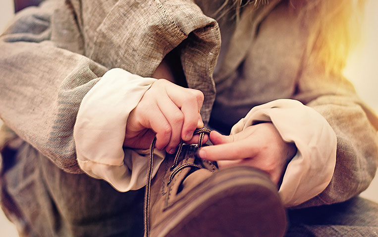 Examining the beauty of shoe